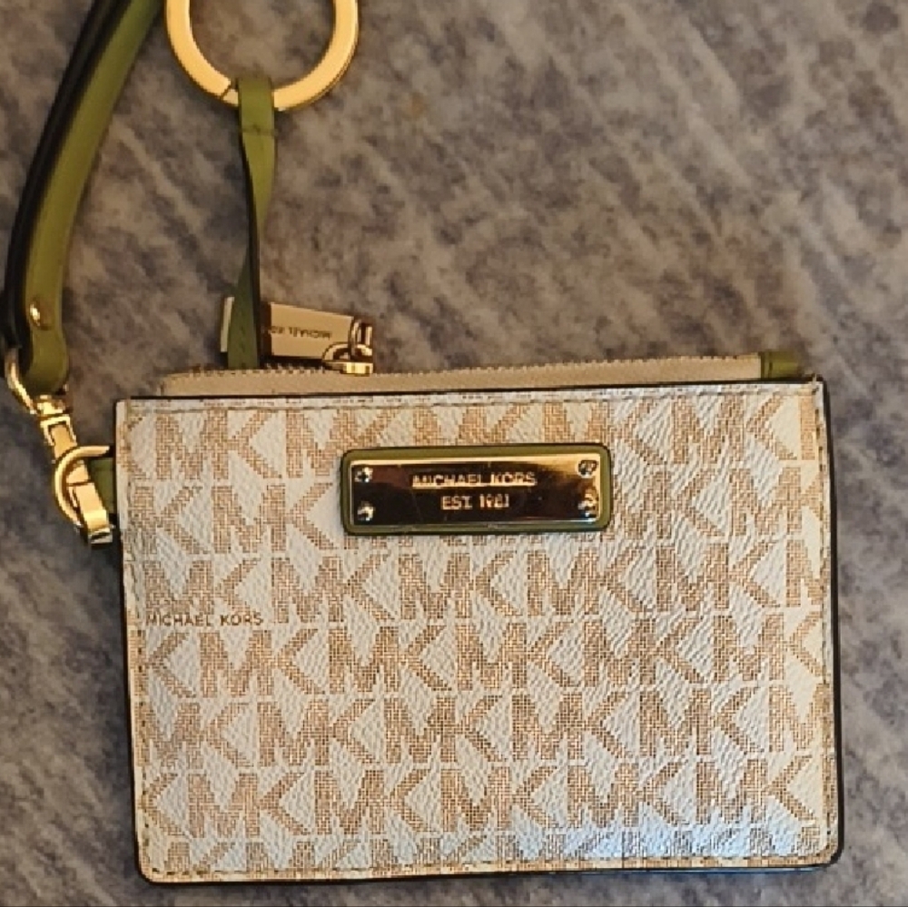 Michael Kors Beige Wristlet